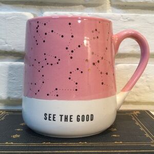 Pink and White Inspirational Mug